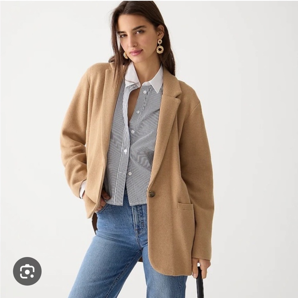 J.Crew Cecile relaxed sweater blazer XS bin5